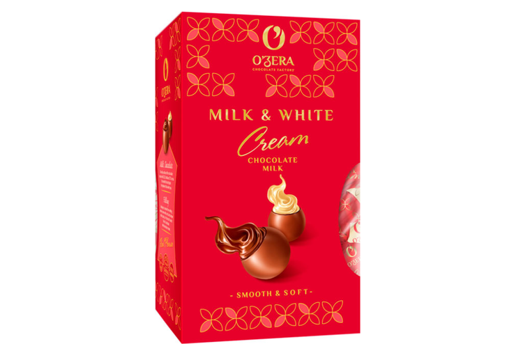 «O'Zera», шоколадные конфеты Milk & White Cream, 200 г