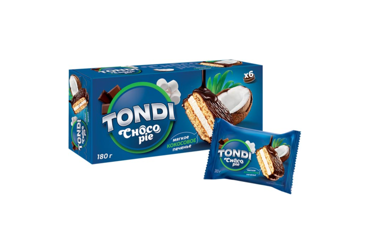 «Tondi», choco Pie кокосовый, 180 г