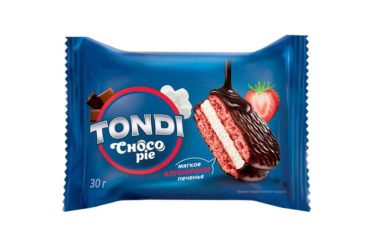 «Tondi», choco Pie клубничный (коробка 2,13 кг)