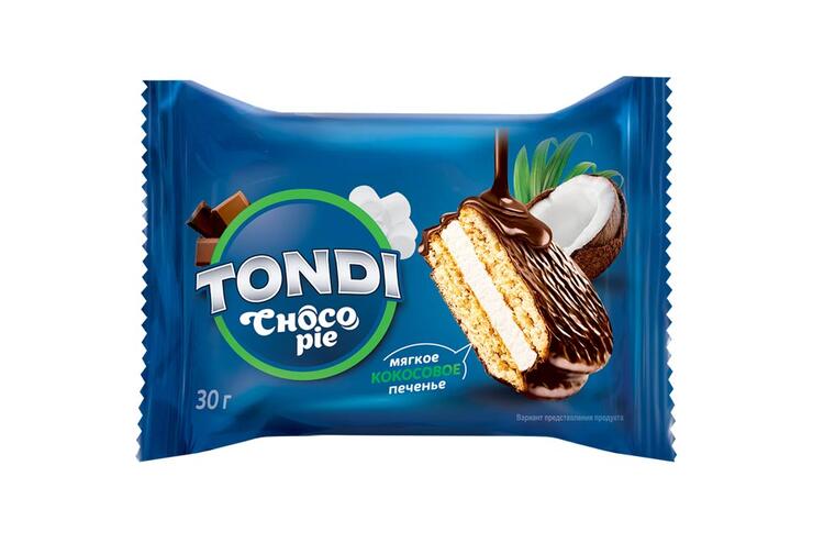 «Tondi», choco Pie кокосовый (коробка 2,13 кг)