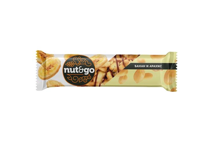 «Nut&Go», батончик «Банан и арахис», 42 г