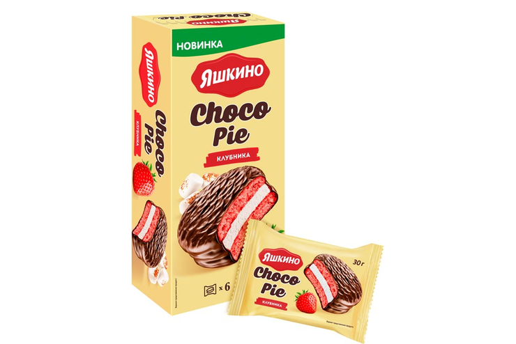 «Яшкино», choco Pie клубничный, 180 г