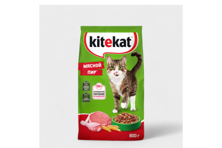 Корм для кошек сухой «Kitekat» «Мясной Пир», 800 г