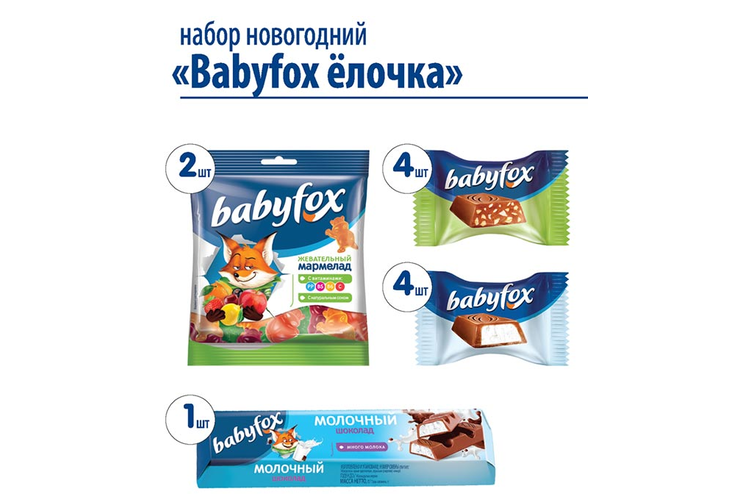 «BabyFox», новогодний набор «Елочка», 174 г