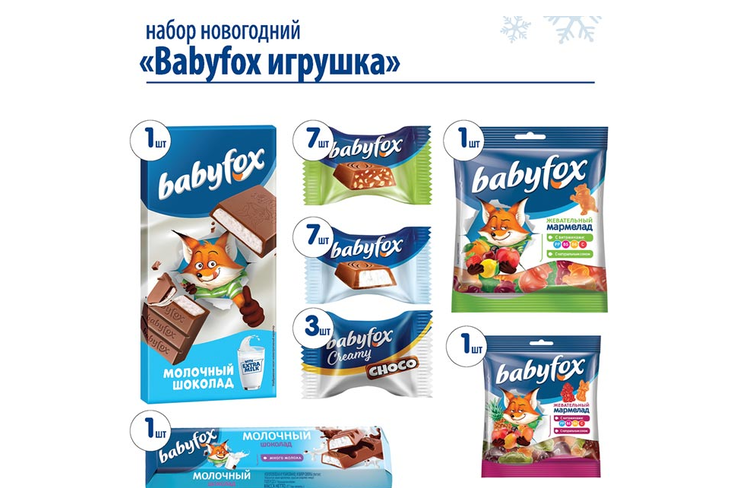 «BabyFox», новогодний набор «Игрушка», 378 г