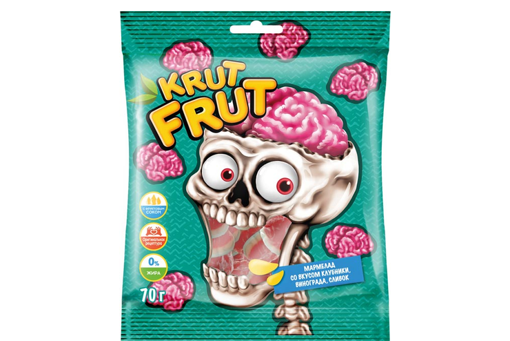 «KrutFrut», мармелад жевательный «Мозг», 70 г