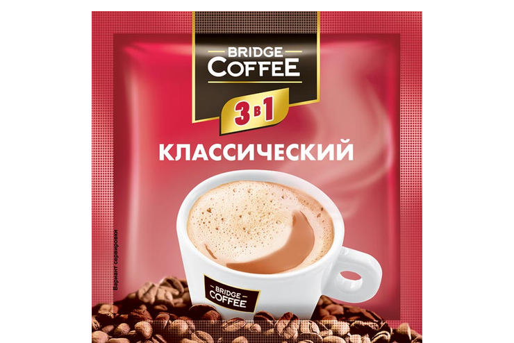 «Bridge Coffee», напиток кофейный 3 в 1, 20 г