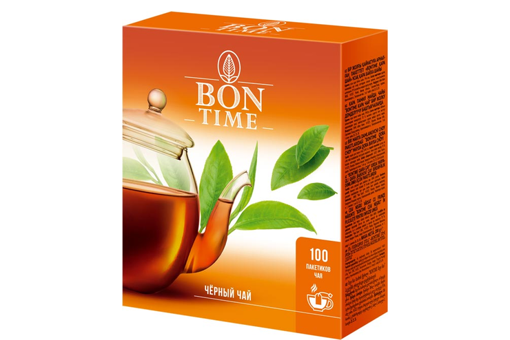 «Bontime», чай черный, 100 пакетиков, 200 г