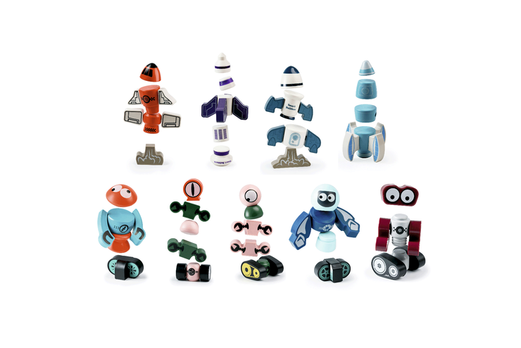 Конструктор магнитный «Magnetic robots» «Роботы», 68 деталей