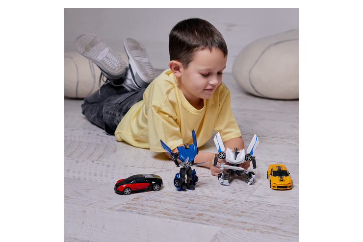 Машина-робот 2 в 1, красный