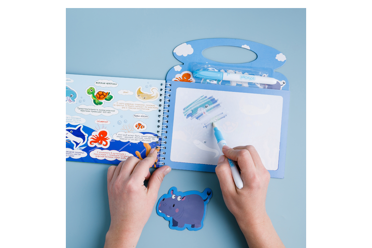 Многоразовая раскраска, животные