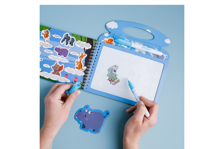 Многоразовая раскраска, животные