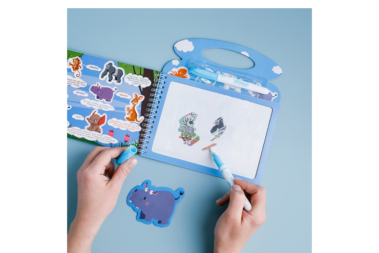 Многоразовая раскраска, животные