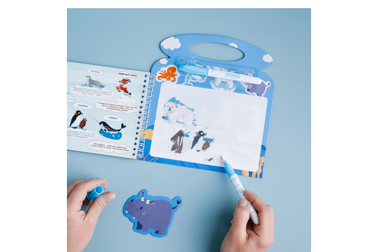 Многоразовая раскраска, животные