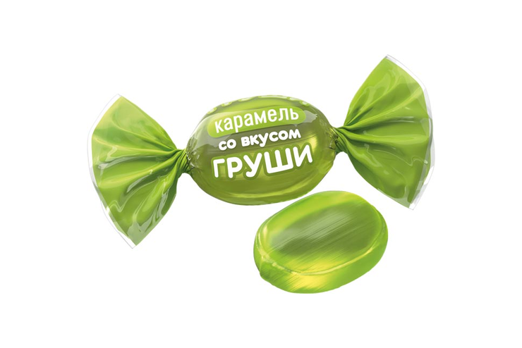 Карамель со вкусом груши (упаковка 0,5 кг) Карамель со вкусом груши (упаковка 0,5 кг)