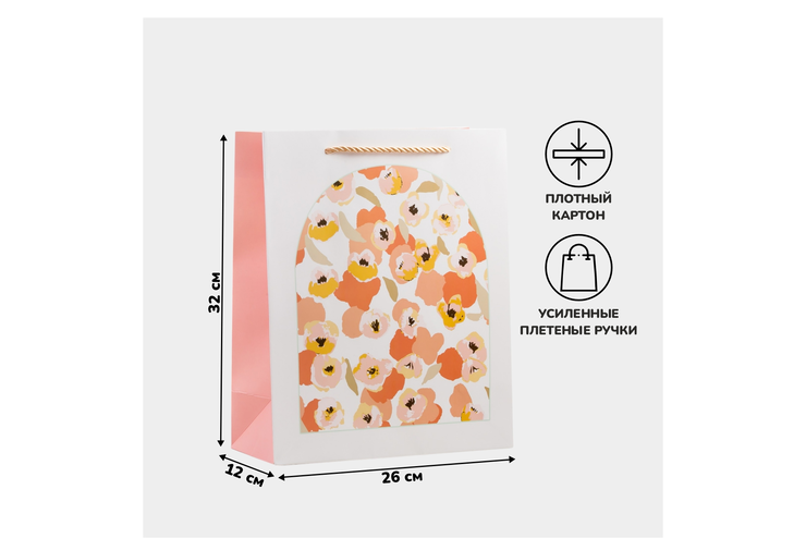 Пакет подарочный, большой