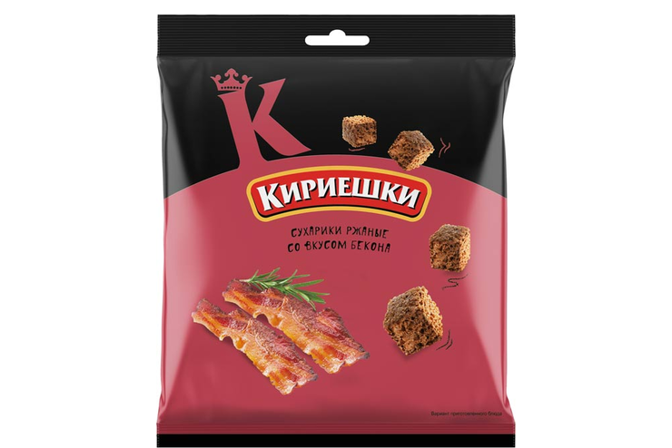«Кириешки», сухарики со вкусом бекона, 200 г «Кириешки», сухарики со вкусом бекона, 200 г