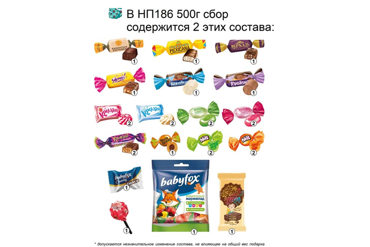 Б4 Набор новогодний подарочный сбор, 500 г