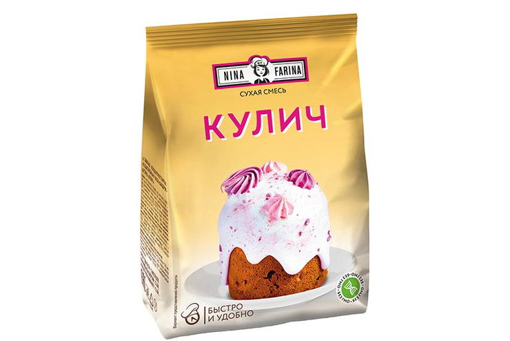 «Nina Farina», смесь для десерта «Кулич», 300 г «Nina Farina», смесь для десерта «Кулич», 300 г