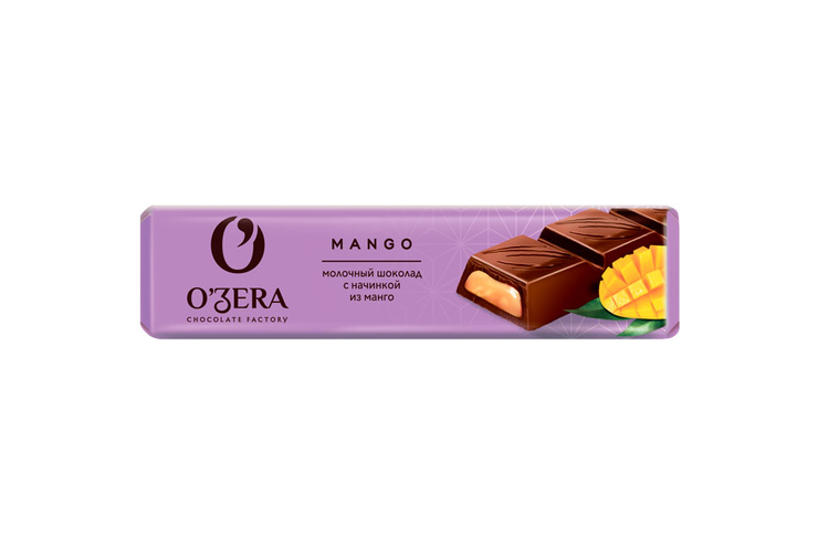 «O'Zera», шоколадный батончик Mango, 50 г «O'Zera», шоколадный батончик Mango, 50 г