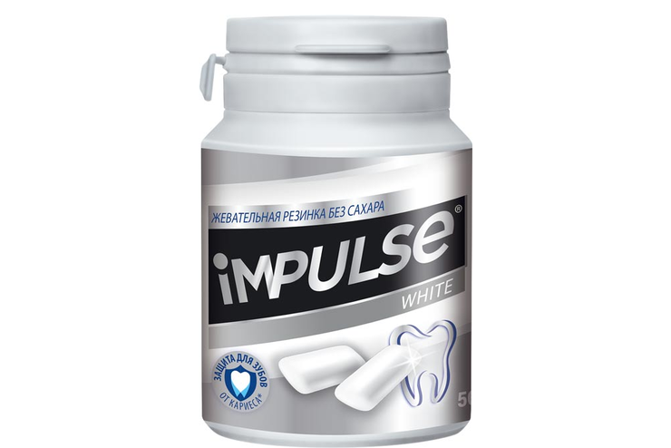«Impulse ICE», жевательная резинка WHITE, 56 г «Impulse ICE», жевательная резинка WHITE, 56 г