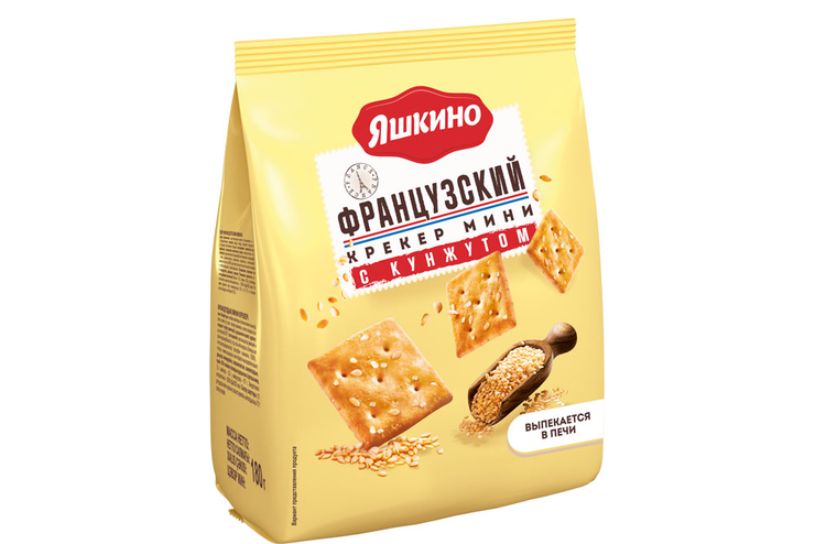«Яшкино», крекер мини «Французский» с кунжутом, 180 г «Яшкино», крекер мини «Французский» с кунжутом, 180 г