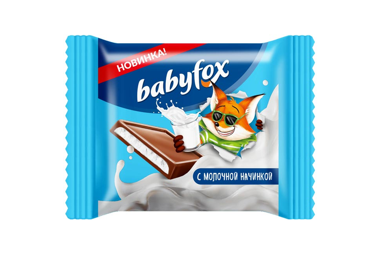 «BabyFox», молочный шоколад, 12 г