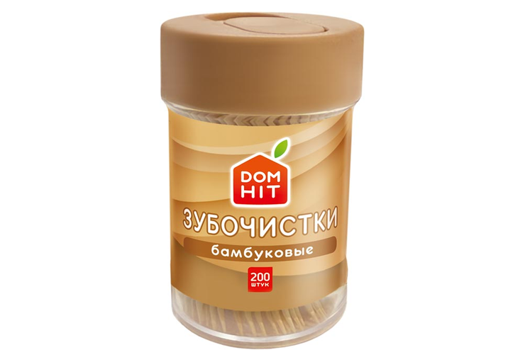 Зубочистки бамбуковые, 200шт. «DOMHIT», 48,6 г Зубочистки бамбуковые, 200шт. «DOMHIT», 48,6 г