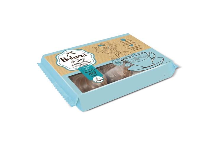 «Belucci», зефир ванильный глазированный, 160 г