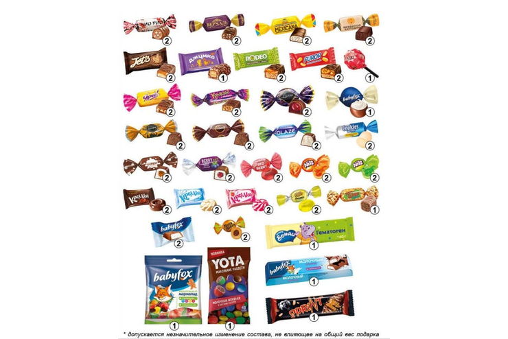 «Яшкино», набор новогодний (Медведь), 800 г