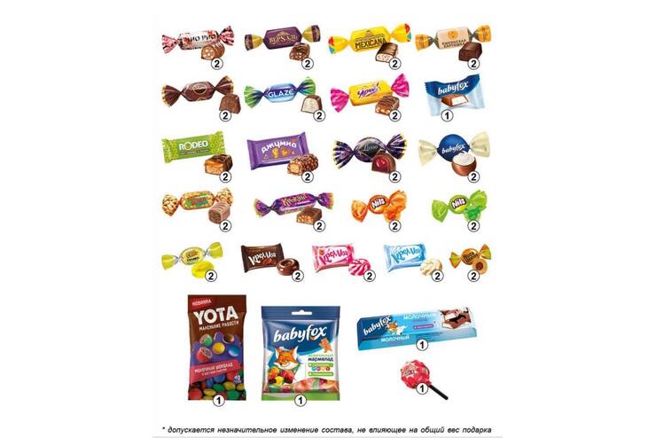 «Яшкино», набор новогодний (Игрушка Снегурочка), 550 г