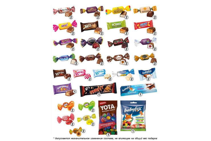 «Яшкино», набор новогодний (Дед Мороз в синем), 750 г