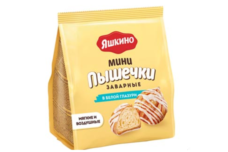 «Яшкино», «Заварные пышечки» в белой глазури, 153 г