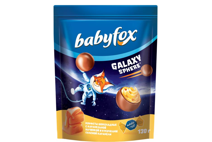 «BabyFox», конфеты шоколадные Galaxy sphere с соленой карамелью, 130 г «BabyFox», конфеты шоколадные Galaxy sphere с соленой карамелью, 130 г