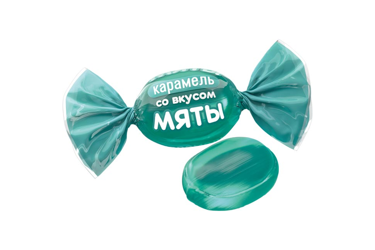 Карамель со вкусом мяты (упаковка 1 кг)