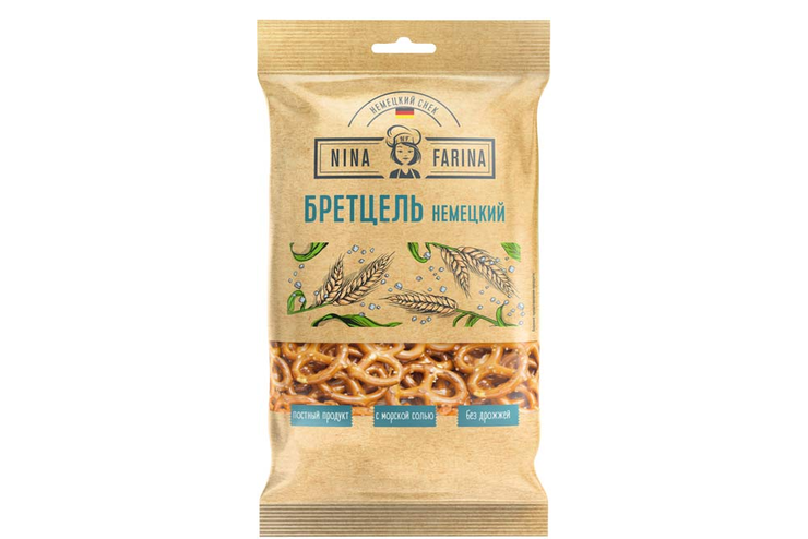 «Nina Farina», крендельки «Бретцель немецкий», 90 г