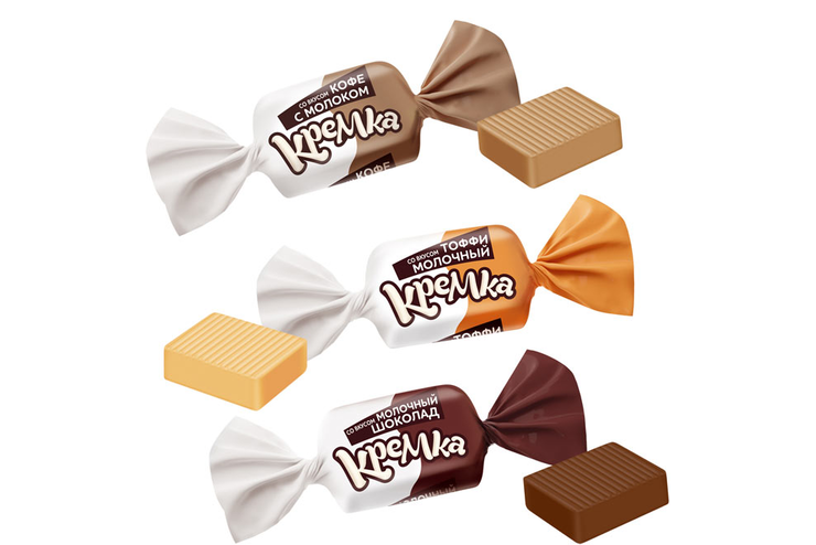 Жевательная конфета «Кремка» ассорти (упаковка 1 кг) Жевательная конфета «Кремка» ассорти (упаковка 1 кг)