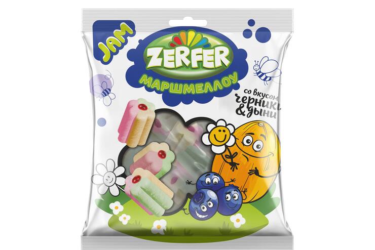 «Zerfer», маршмеллоу Jam со вкусом черники & дыни, 90 г