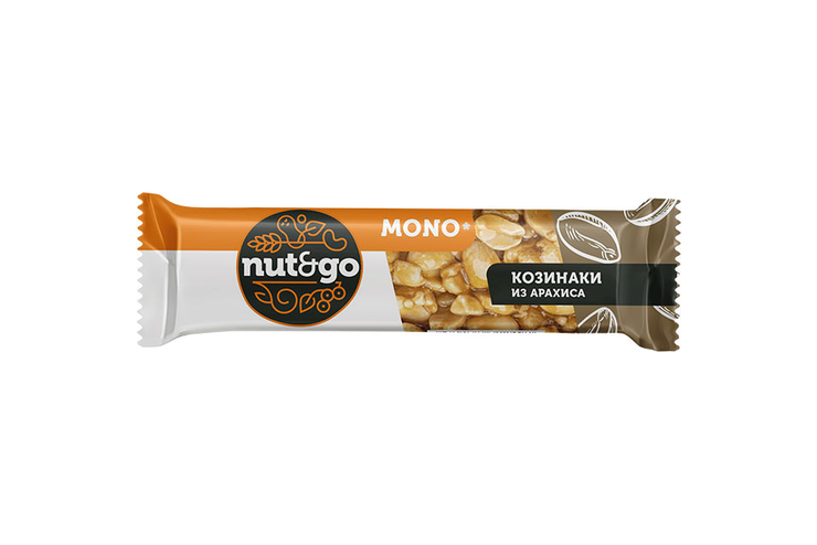 «Nut&Go», козинак арахисовый, 32 г