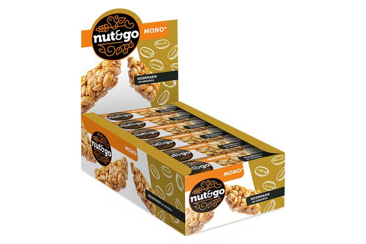 «Nut&Go», козинак арахисовый, 32 г