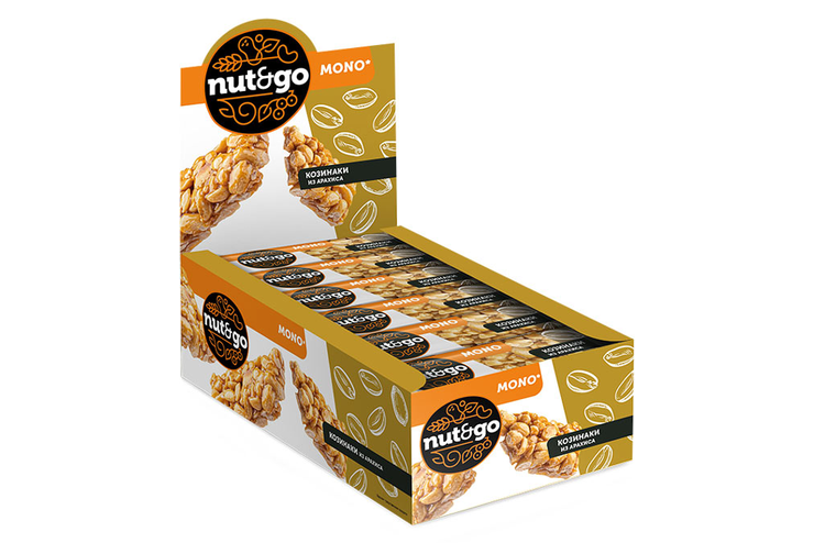 «Nut&Go», козинак арахисовый, 32 г