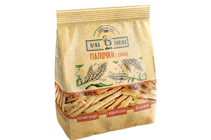 «Nina Farina», бретцель «Палочки с солью», 145 г