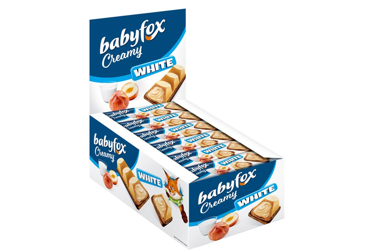 «BabyFox», вафельный батончик Creamy White, 18,2 г