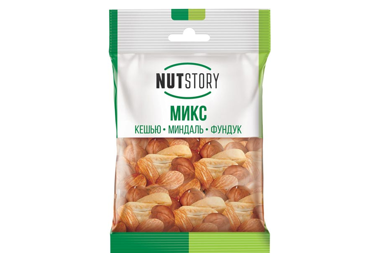 «NutStory», кешью, миндаль, фундук, 34 г