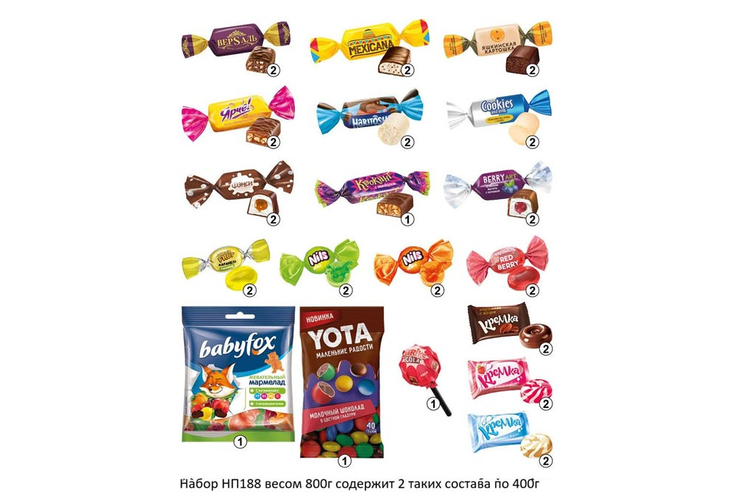 Б6 Набор новогодний подарочный, 800 г