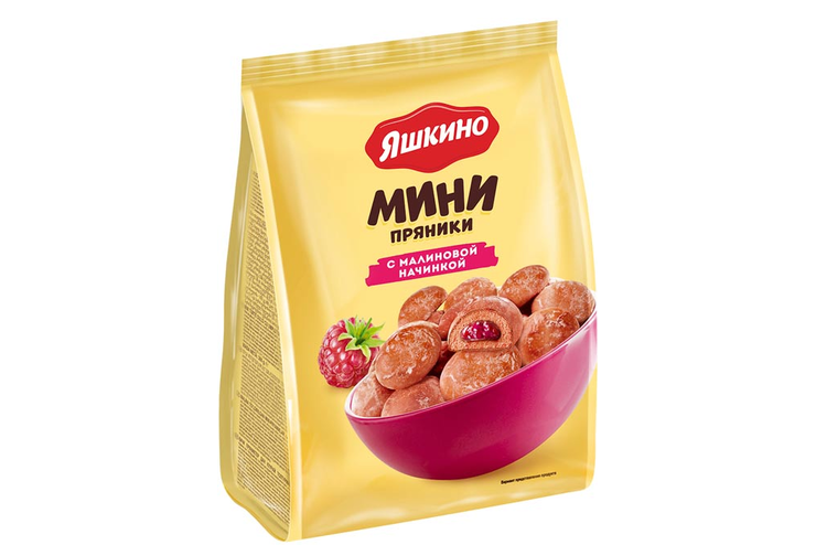 «Яшкино», пряники с малиновой начинкой, 300 г