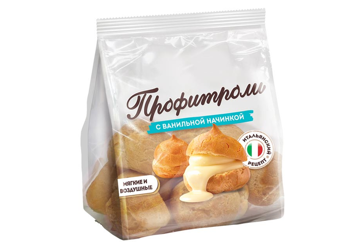 Профитроли с ванильной начинкой, 162 г