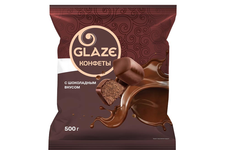 Конфета «Глэйс» с шоколадным вкусом. (упаковка 0,5 кг)