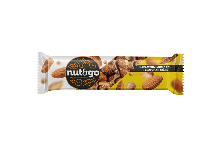 «Nut&Go», батончик миндальный, 34 г