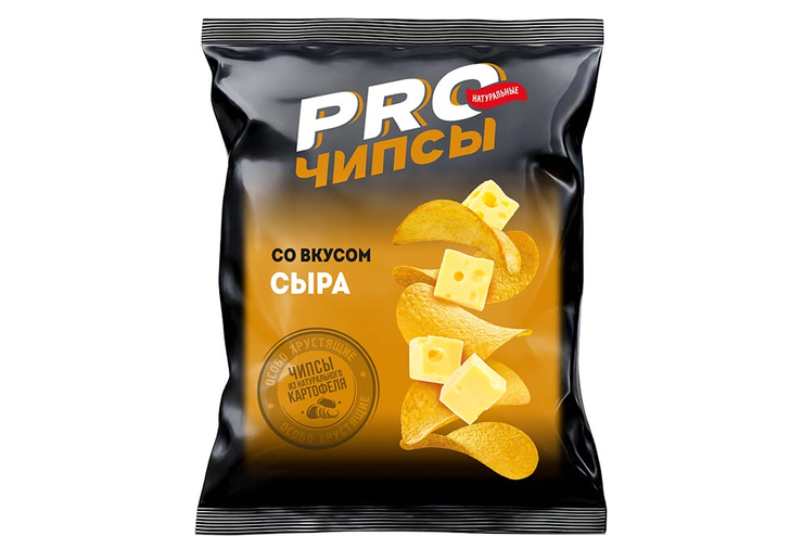 «PRO-Чипсы», чипсы со вкусом сыра, произведены из свежего картофеля, 150 г